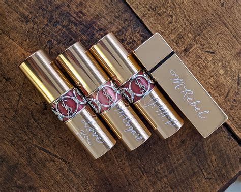 engrave ysl lipstick|lipstick with name engraved.